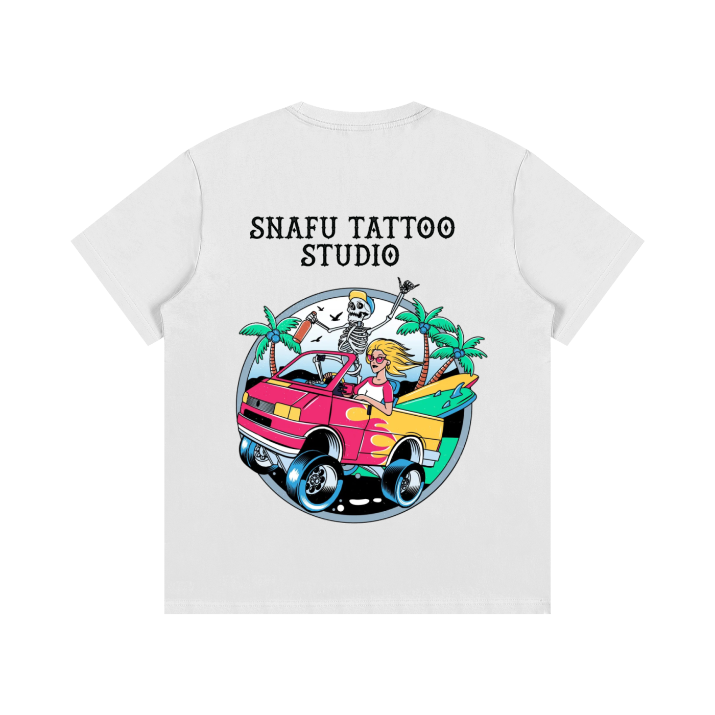 Classic Graphic Tee - Funky Skeleton